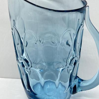 FOSTORIA ~ Mesa Blue ~ Glass Pitcher