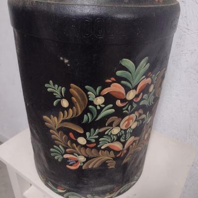 Vintage Metal Painted Milk Can