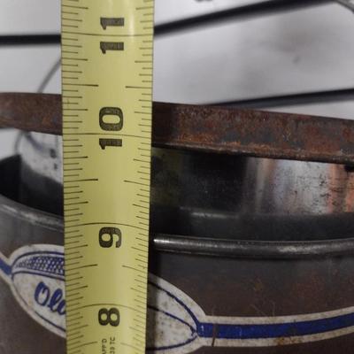 Vintage Metal Old Pal Minnow Bucket
