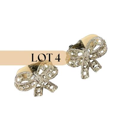 -4- ARNOLD SCAASI | Vintage Bow Clip Earrings | Marked