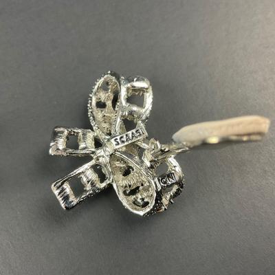 -4- ARNOLD SCAASI | Vintage Bow Clip Earrings | Marked