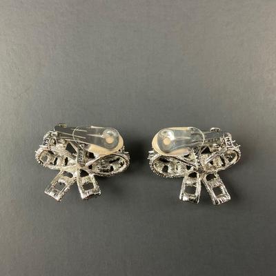 -4- ARNOLD SCAASI | Vintage Bow Clip Earrings | Marked