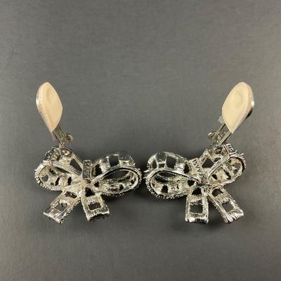 -4- ARNOLD SCAASI | Vintage Bow Clip Earrings | Marked