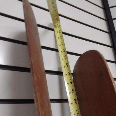 Set of Wood Oars or Paddles