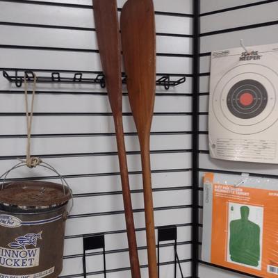 Set of Wood Oars or Paddles
