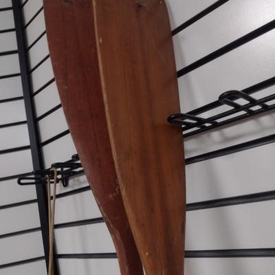 Set of Wood Oars or Paddles