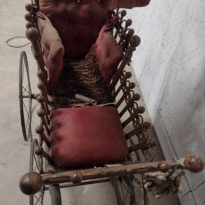 Antique Stick and Ball Design Doll or Baby Buggy