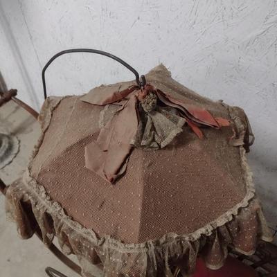 Antique Stick and Ball Design Doll or Baby Buggy