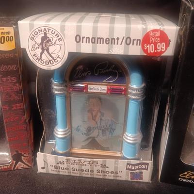 3 ELVIS ORNAMENTS