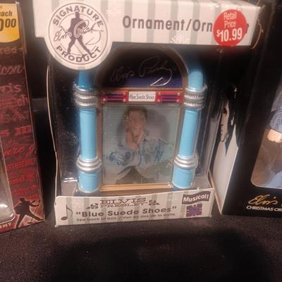 3 ELVIS ORNAMENTS