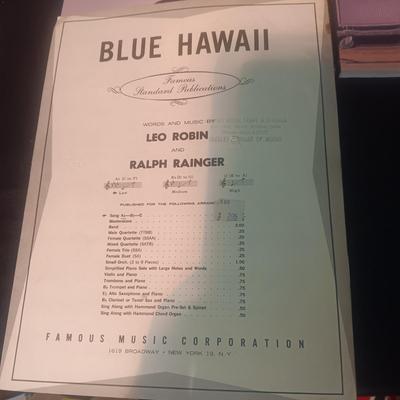 SHEET MUSIC FOR ELVIS SONGS