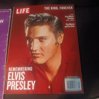 ELVIS SONGS SHEET MUSIC, MEMORIAL BOOK AND MAGAZINE