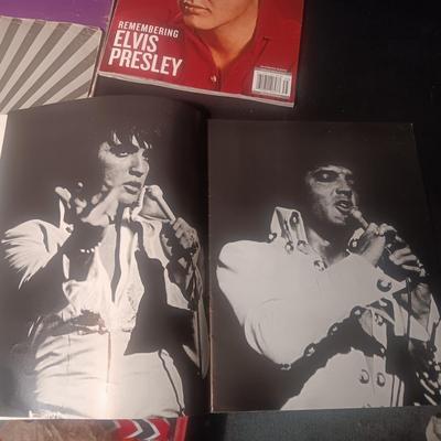 ELVIS SONGS SHEET MUSIC, MEMORIAL BOOK AND MAGAZINE
