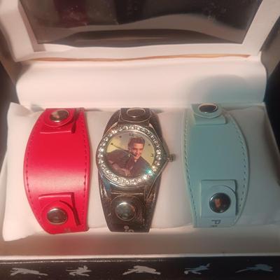 ELVIS PRESLEY WATCH WITH INTERCHANGEABLE BANDS