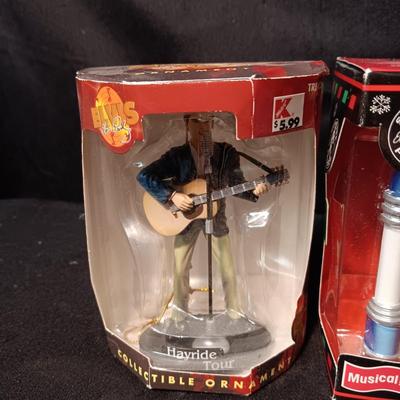3 ELVIS ORNAMENTS