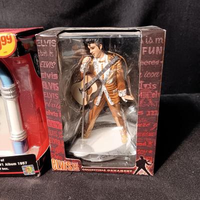 3 ELVIS ORNAMENTS