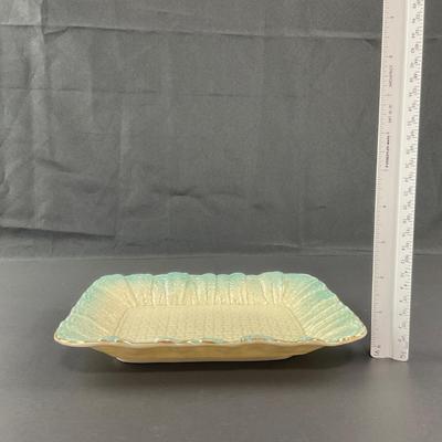 -15- BELLEEK | Blue Neptune Tray, Creamer, & Covered Sugar | Marked