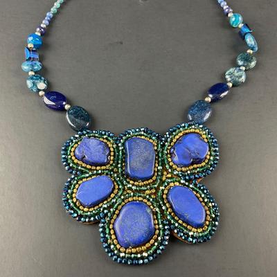 -22- COSTUME | Nakamol Art Piece Necklace | Marked