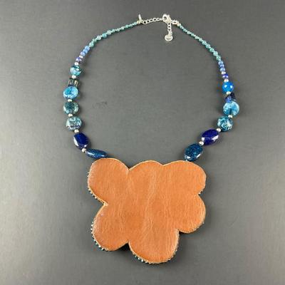 -22- COSTUME | Nakamol Art Piece Necklace | Marked