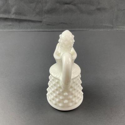-23- FENTON | Milk Glass Hobnail Cruet