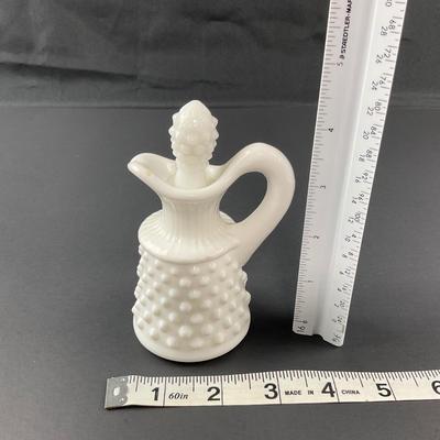 -23- FENTON | Milk Glass Hobnail Cruet