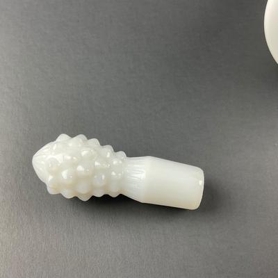 -23- FENTON | Milk Glass Hobnail Cruet