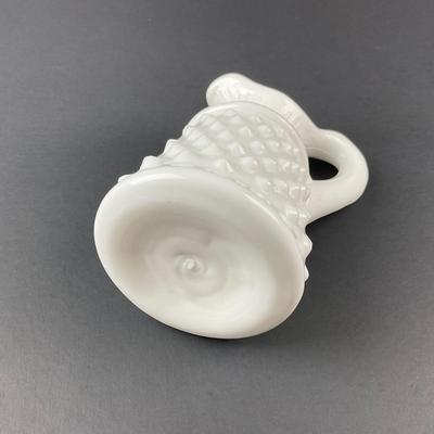 -23- FENTON | Milk Glass Hobnail Cruet