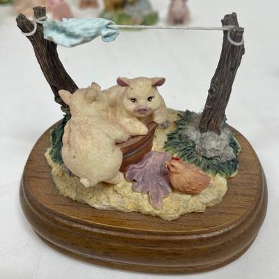 Pig Lot #2 - Pig Piggy Pigs Figurines - Lefton China, Little Nook Village, and others