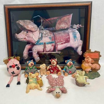 Pig Lot #3 - Flying Pig print Pig soft-body Figurines, other figurines Piggies Pig Piggy