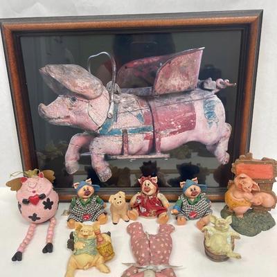 Pig Lot #3 - Flying Pig print Pig soft-body Figurines, other figurines Piggies Pig Piggy