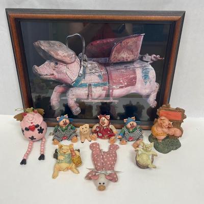 Pig Lot #3 - Flying Pig print Pig soft-body Figurines, other figurines Piggies Pig Piggy