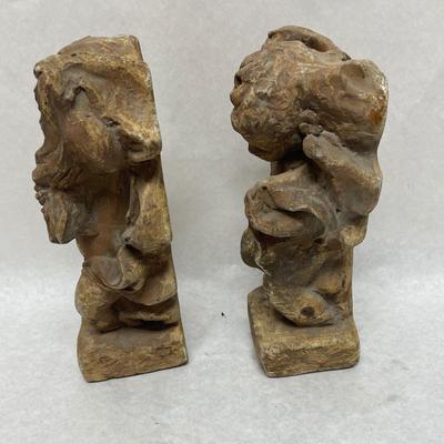 Vintage-Style Angel Cherub Bookends