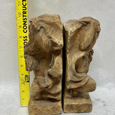 Vintage-Style Angel Cherub Bookends