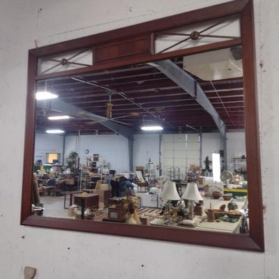 Contemporary Wood Framed Mirror
