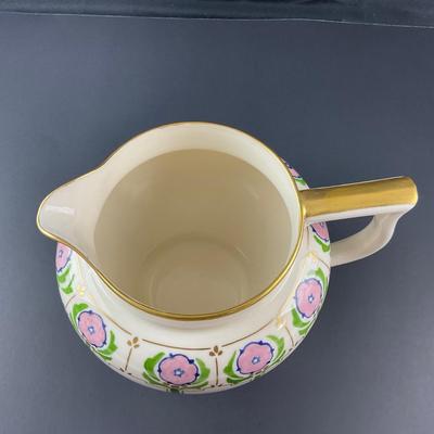 -27- ART DECO | 1900’s-1930’s Lenox & Belleek American Hand Painted Pitcher | Marked
