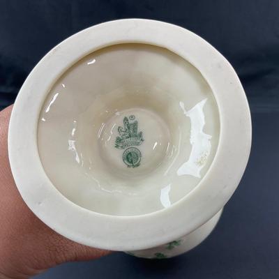 -28- BELLEEK | Pierced Shamrock Vase Ireland | 6th Mark