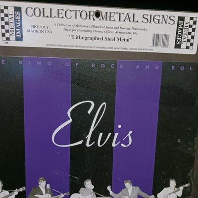 ELVIS COLLECTOR METAL SIGN