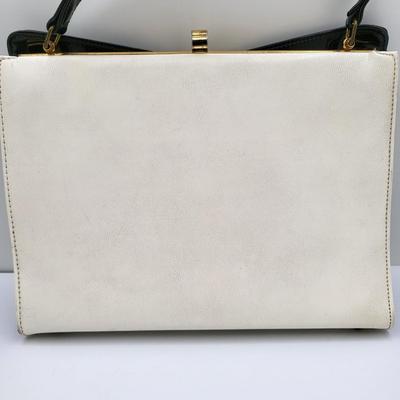 Elbief England Black & White Vintage Handbag