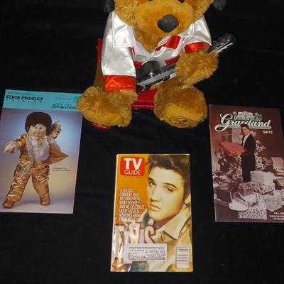 ELVIS CUDDLLE BARN TEEDIE B., GRACELAND GIFT CATALOGS & TV GUIDE