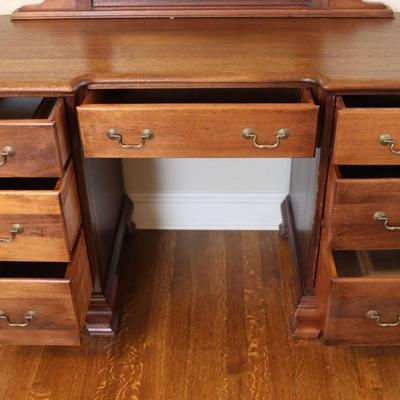 Finch Fine Furniture - Seven Drawer Vanity with Mirror