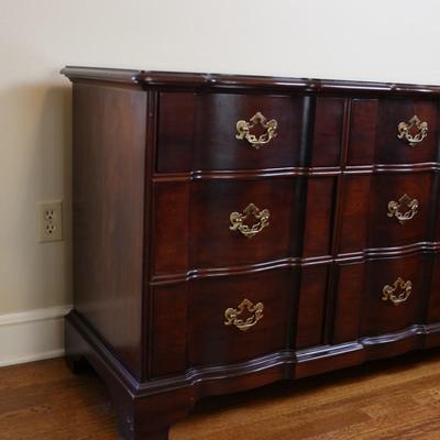 Henderon Solid Mahogany Block Front Triple Dresser (see details)