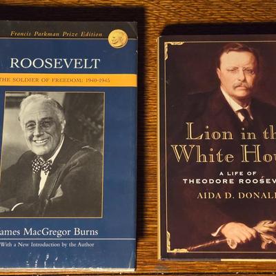 Books on Teddy Roosevelt and Franklin D. Roosevelt