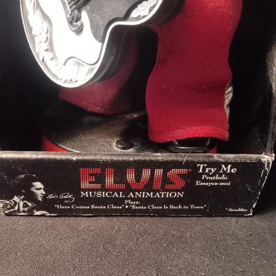 SINGING AND DANCING ELVIS SANTA "HERE COMES SANTA CLAUS
