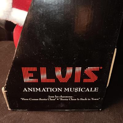 SINGING AND DANCING ELVIS SANTA "HERE COMES SANTA CLAUS