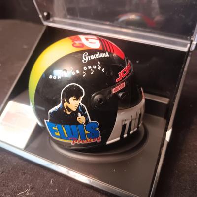 SMALL COLLECTIBLE ELVIS HOUND DOG RACING ACTION HELMET