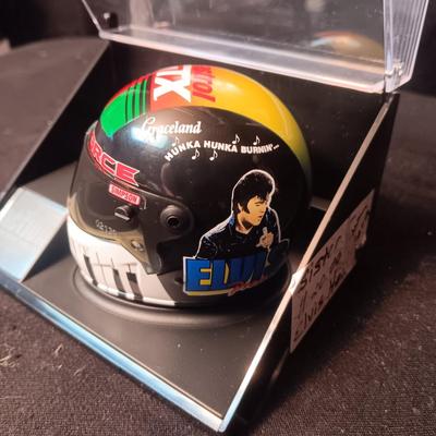 SMALL COLLECTIBLE ELVIS HOUND DOG RACING ACTION HELMET