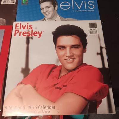 PAST YEARS CALENDARS AND AN ELVIS CHECKBOOK COVER