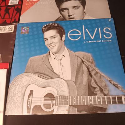 PAST YEARS CALENDARS AND AN ELVIS CHECKBOOK COVER