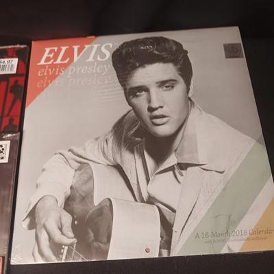 PAST YEARS CALENDARS AND AN ELVIS CHECKBOOK COVER