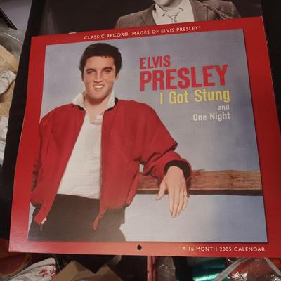 PAST YEARS CALENDARS AND AN ELVIS CHECKBOOK COVER